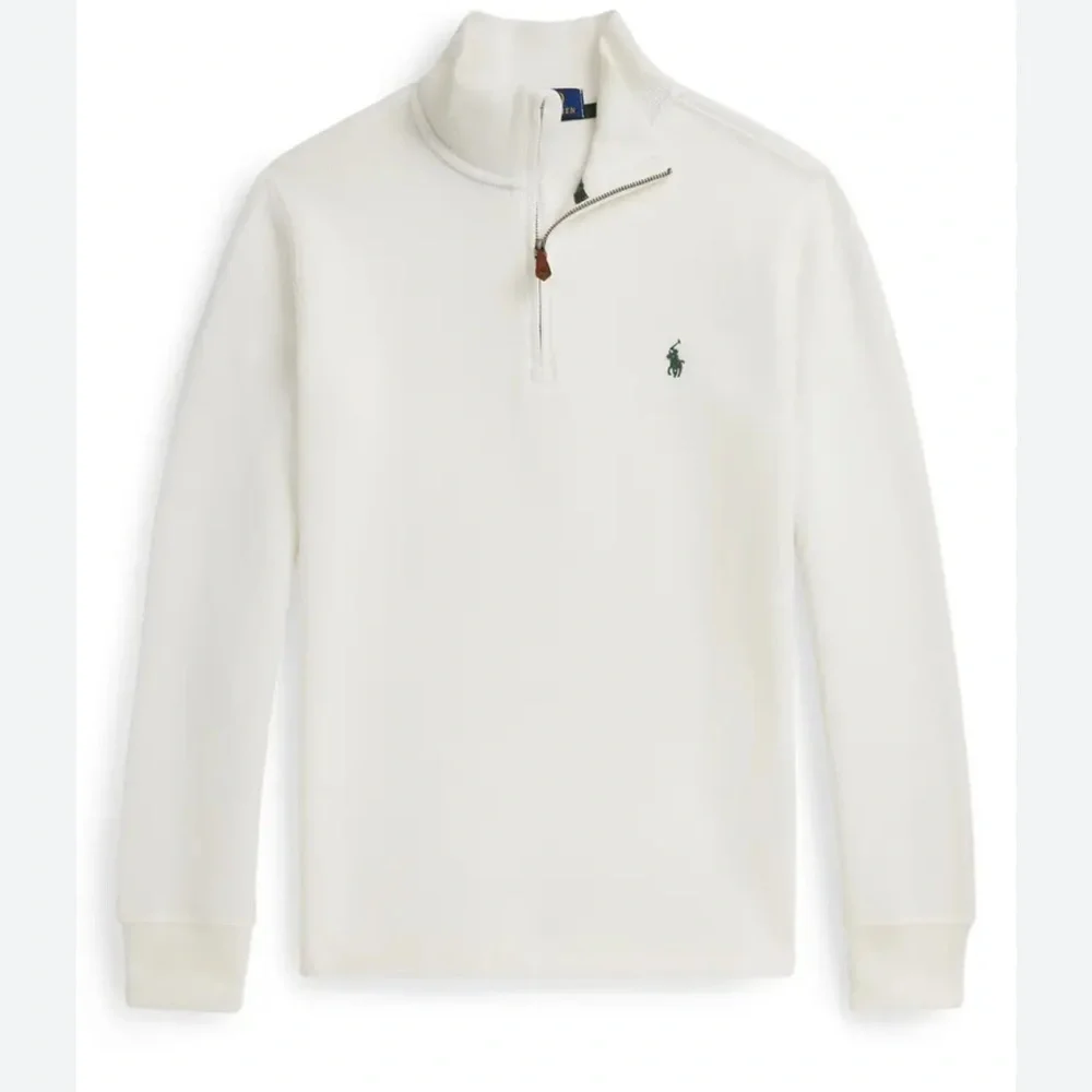 Polo by Ralph Lauren Kid’s Off-White Zip-Up Sweater nwt - Picture 1 of 7